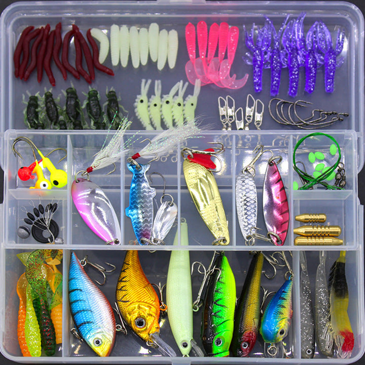 Unleash Your Inner Angler with the Fishing Gear Sequined Soft Bait Set!