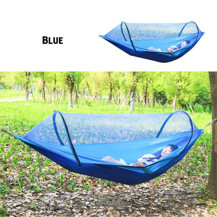 Experience the Great Outdoors with Our 2 Person Portable Outdoor Mosquito Parachute Hammock