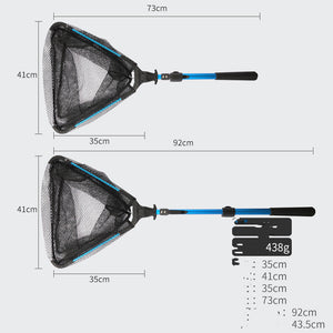 Discover the Ultimate Fishing Companion: Aluminum Alloy Retractable Triangle Folding Hand Net