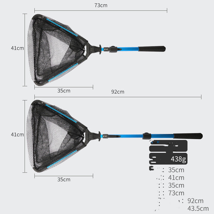 Discover the Ultimate Fishing Companion: Aluminum Alloy Retractable Triangle Folding Hand Net