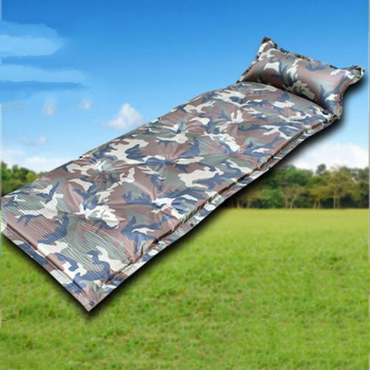Camo Automatic Inflatable Cushion With Pillow Outdoor Camping Camping Damp