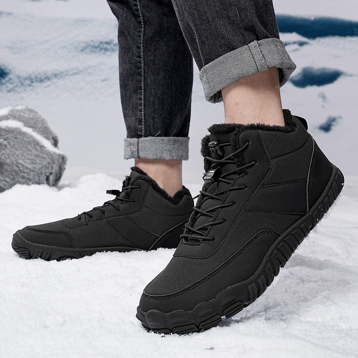 Men's Five-finger Cotton-padded Shoes