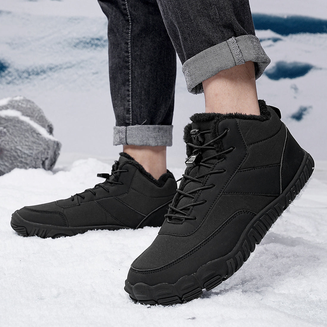 Men's Five-finger Cotton-padded Shoes