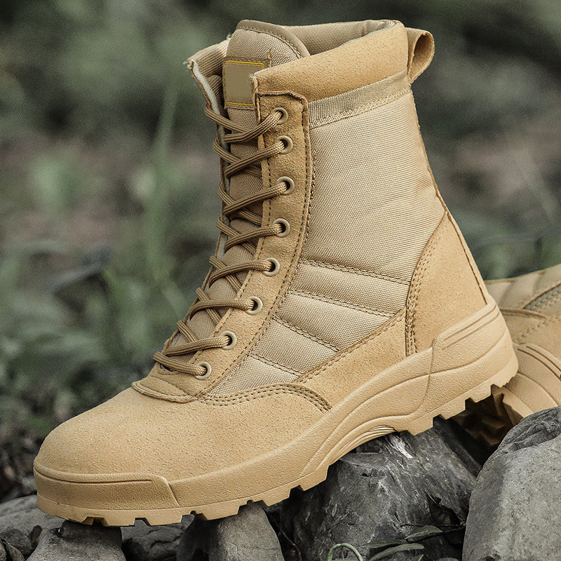 Desert combat boots, hiking shoes