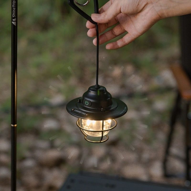 Camping Lantern Pine Cone Lamp