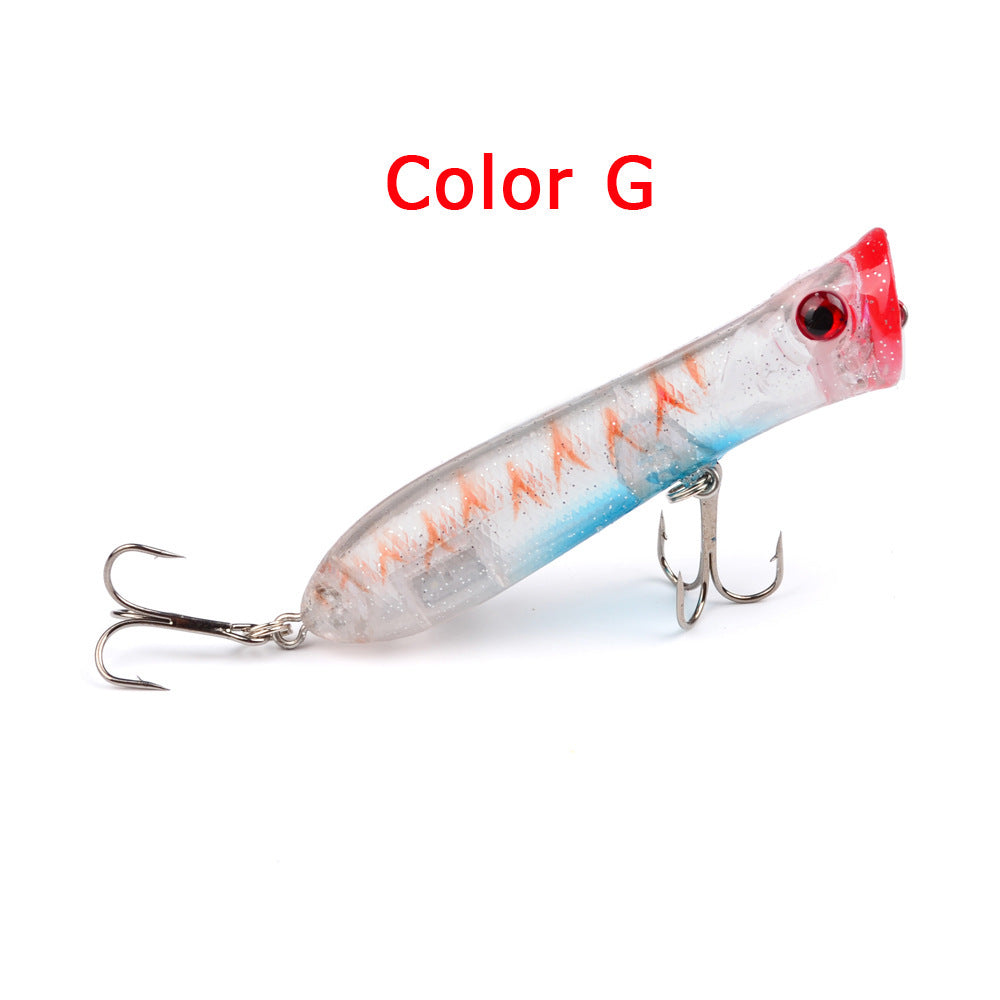 Popalua 8CM-12g black hook plastic fishing lure