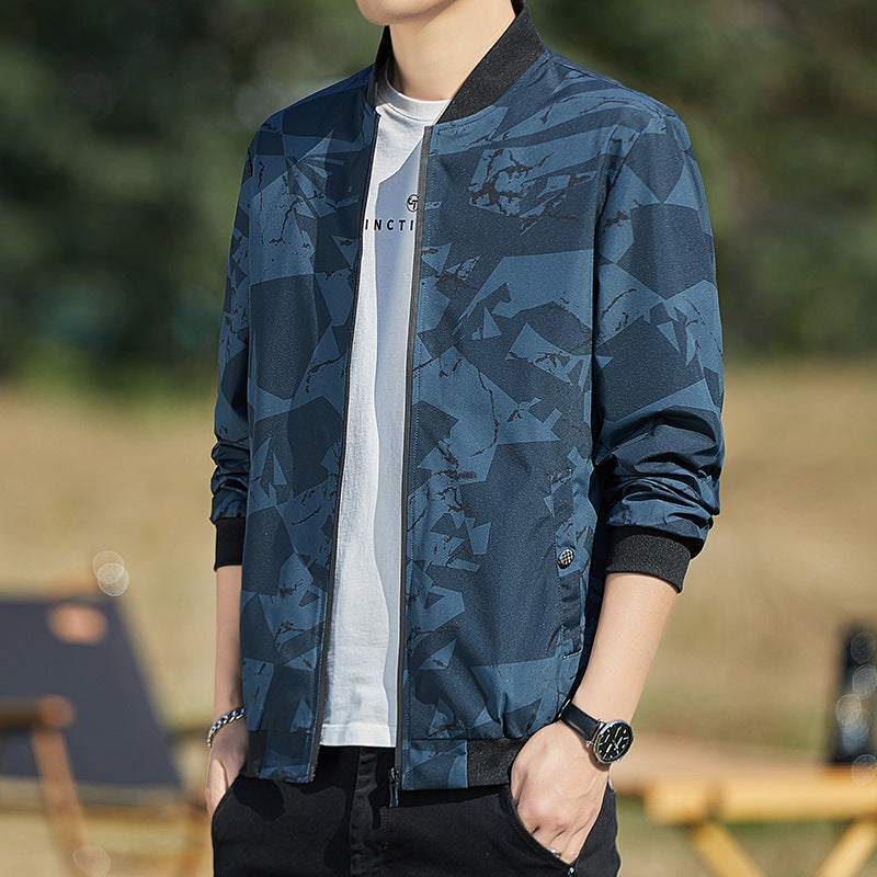 Men's Jacket Stand Collar Camouflage Jacket