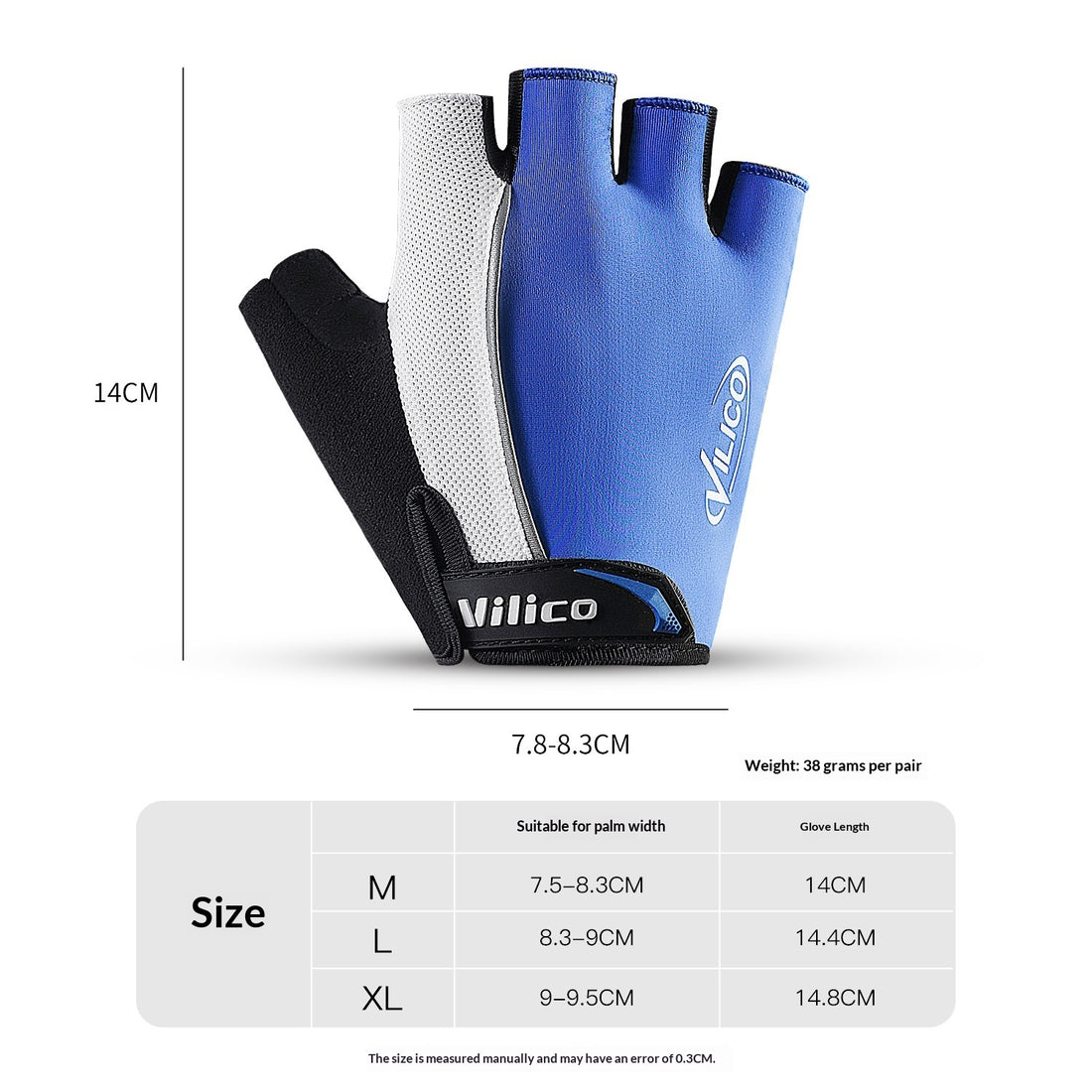 Anti-slip Unisex Road Bike Half-finger Gloves
