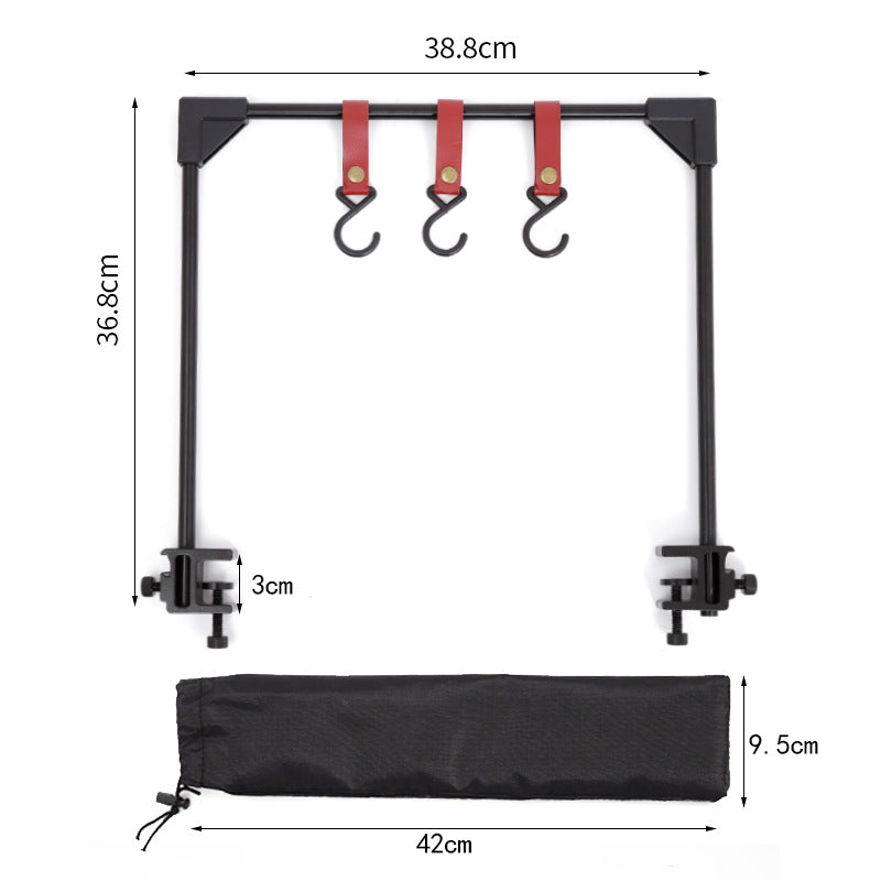 Adjustable Base Clamp Small Hanging Rack