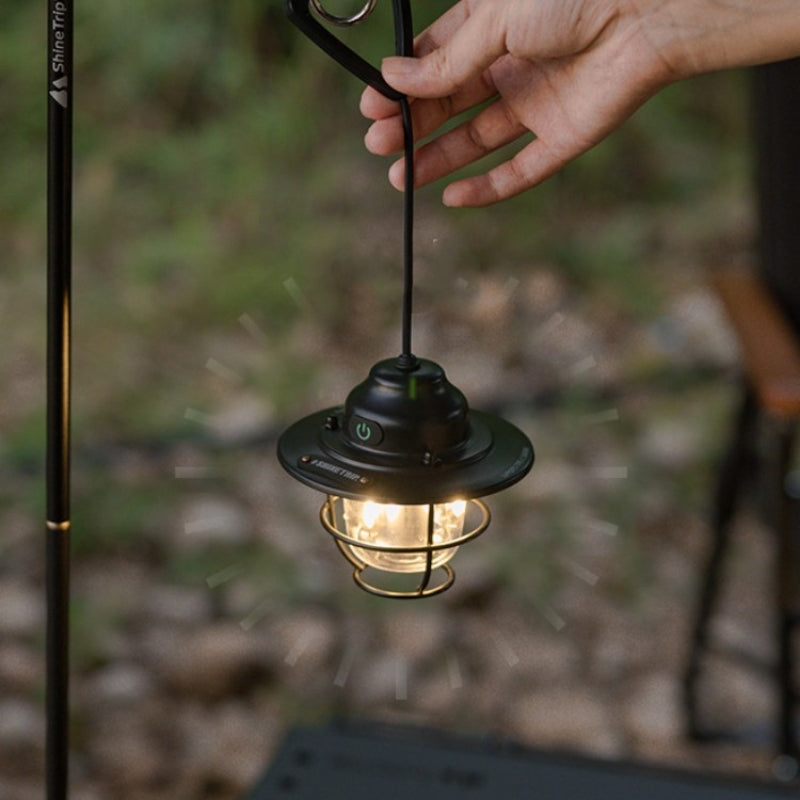 Camping Lantern Pine Cone Lamp