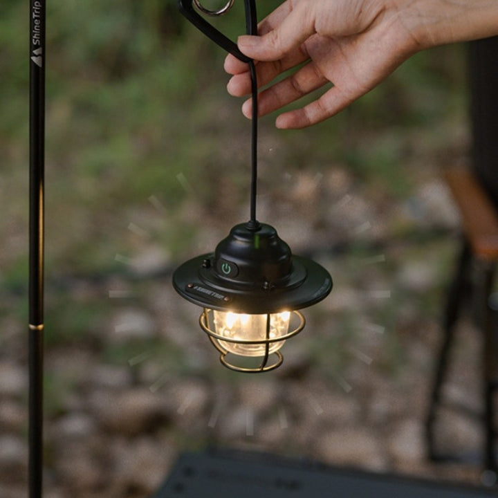 Camping Lantern Pine Cone Lamp