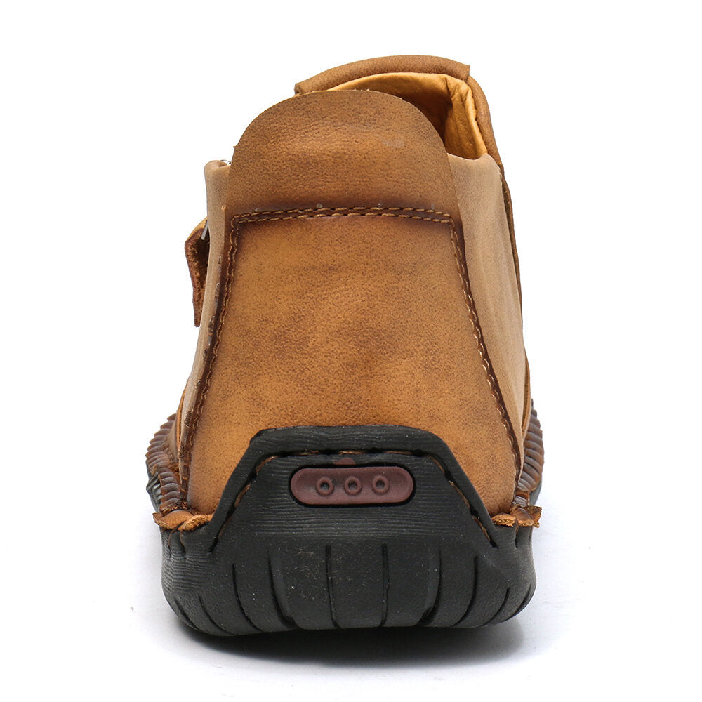 Men Ankle Zipper Outdoor Hiking Shoes
