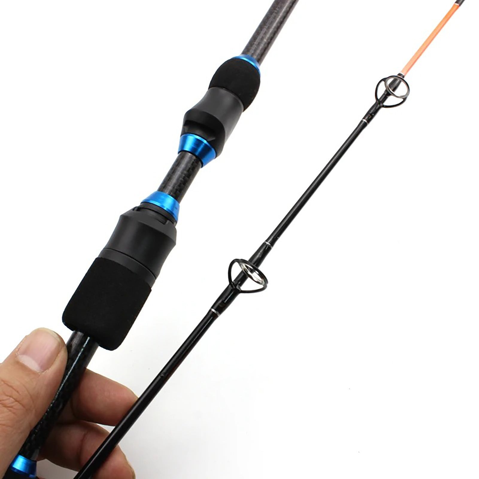Two-section Plug-in Winter Carbon Fishing Rod Small Lure Portable Boat Fishing Winter Fishing