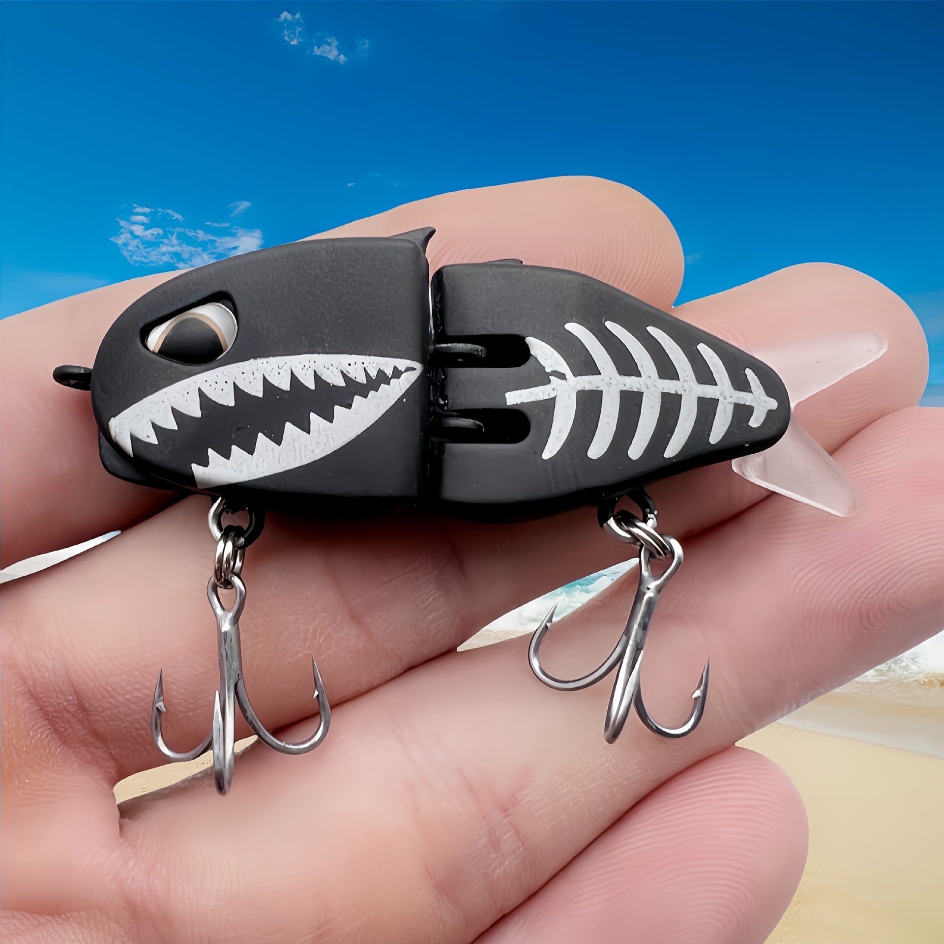 Double-section Fishing Bait Handmade