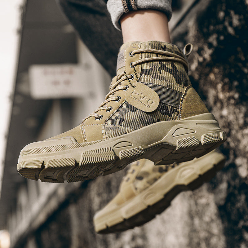 High-top Tooling Retro Outdoor Hiking Boots