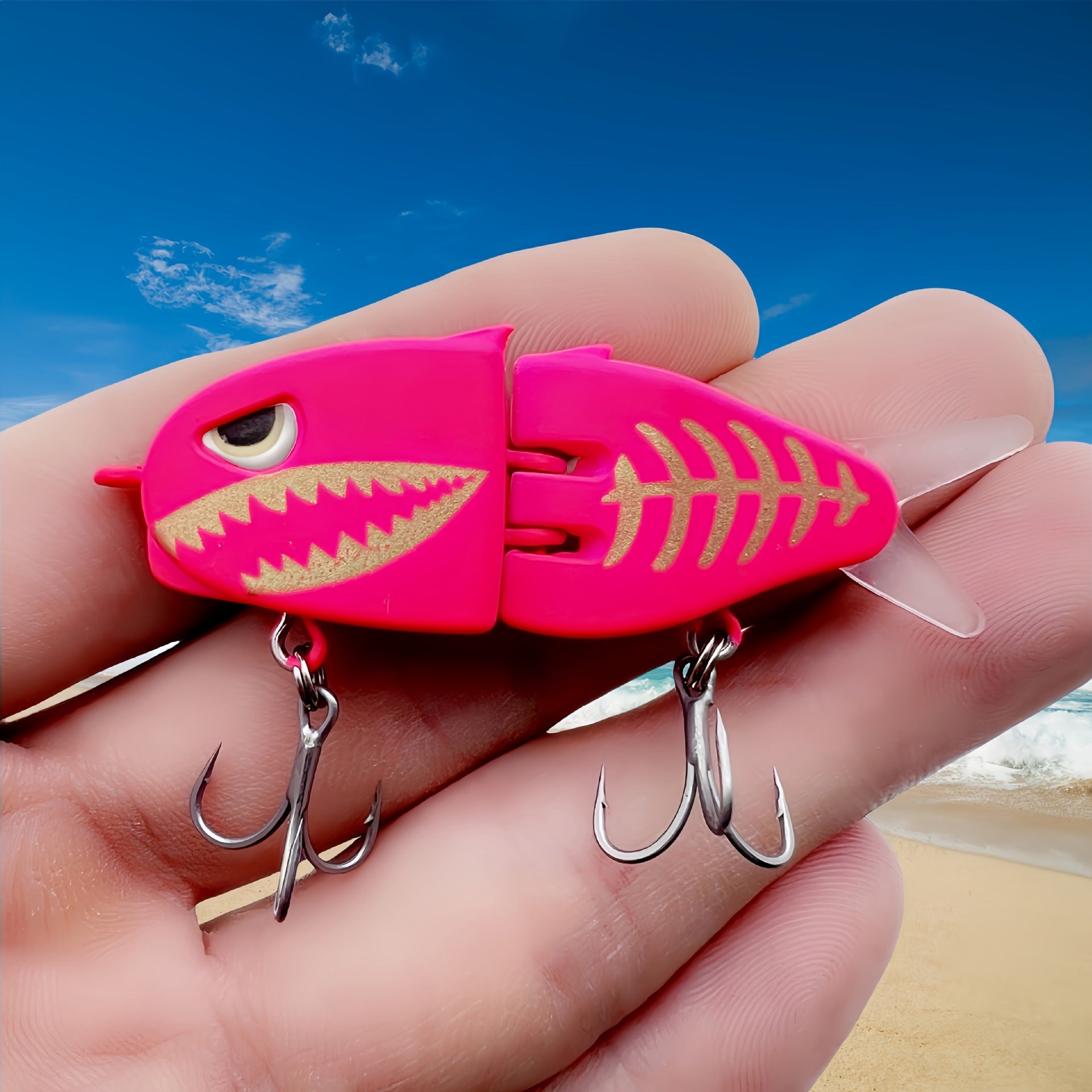 Double-section Fishing Bait Handmade