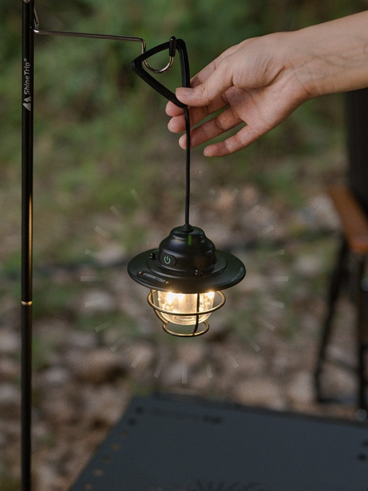 Camping Lantern Pine Cone Lamp