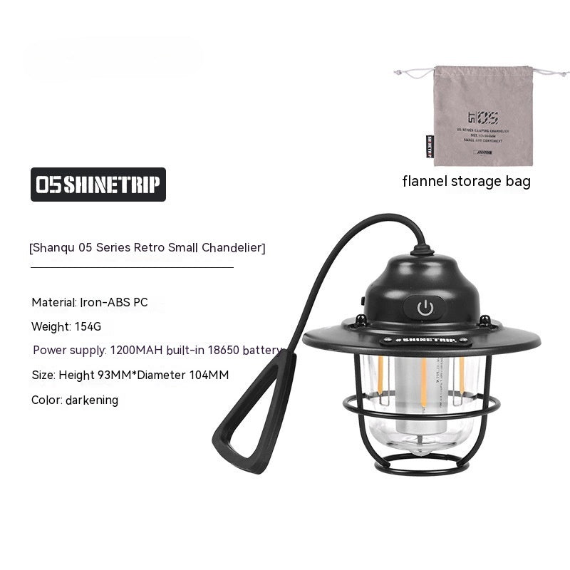 Camping Lantern Pine Cone Lamp