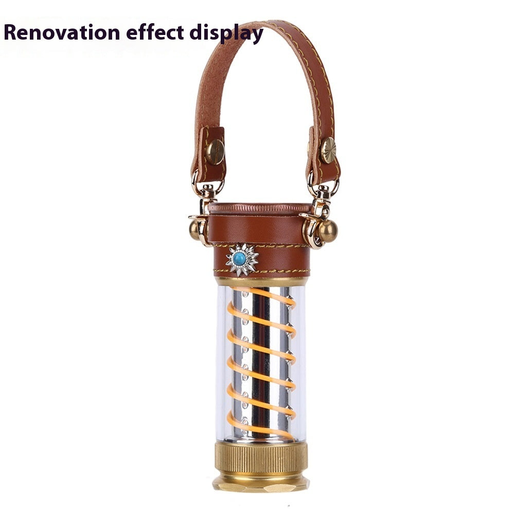 Leather Hang Rope 3-piece Lantern