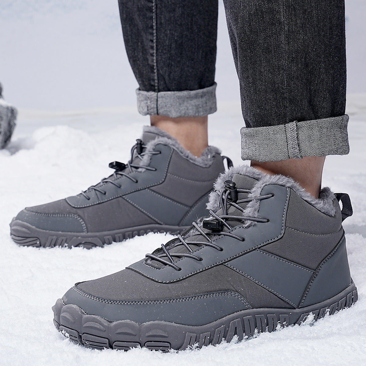 Men's Five-finger Cotton-padded Shoes
