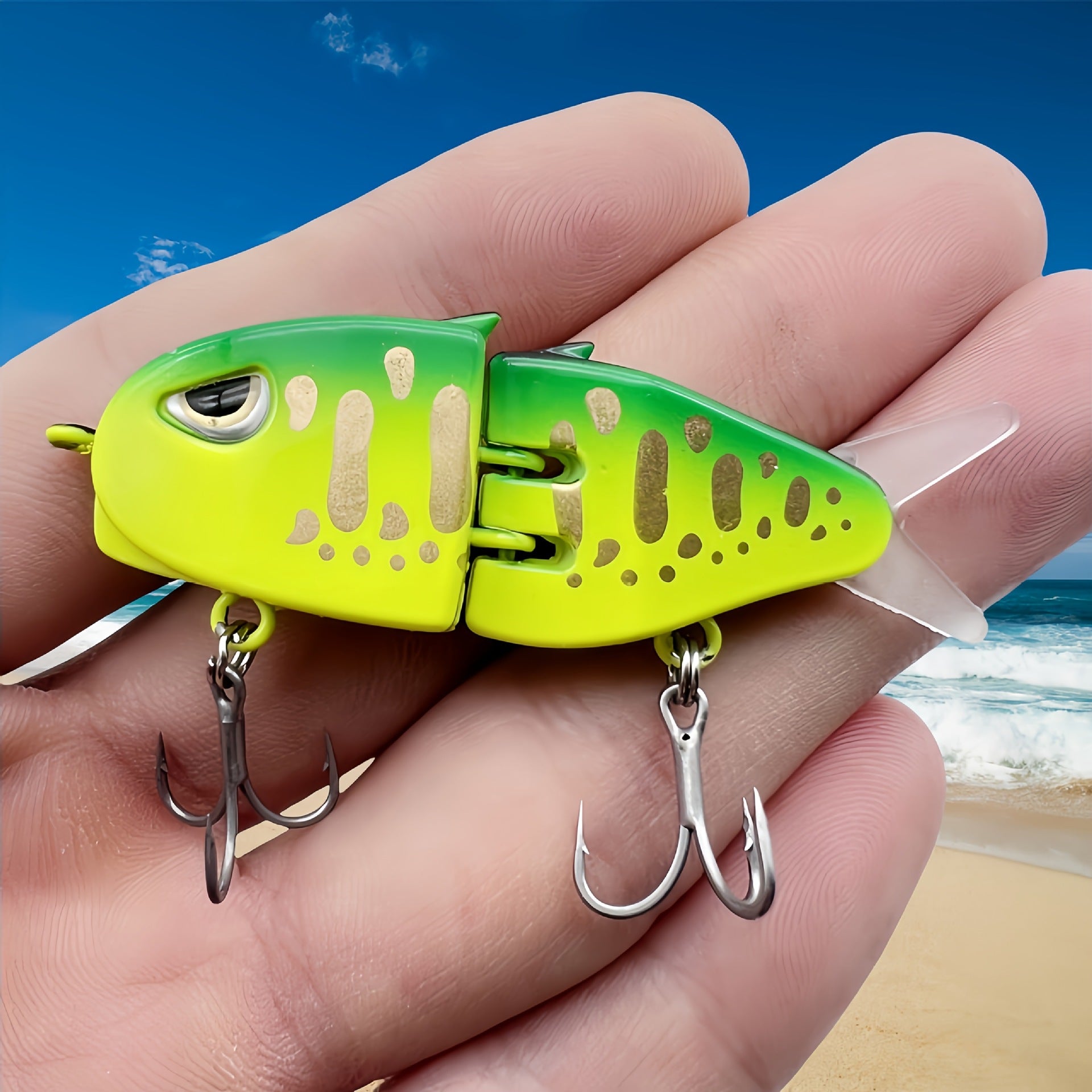 Double-section Fishing Bait Handmade