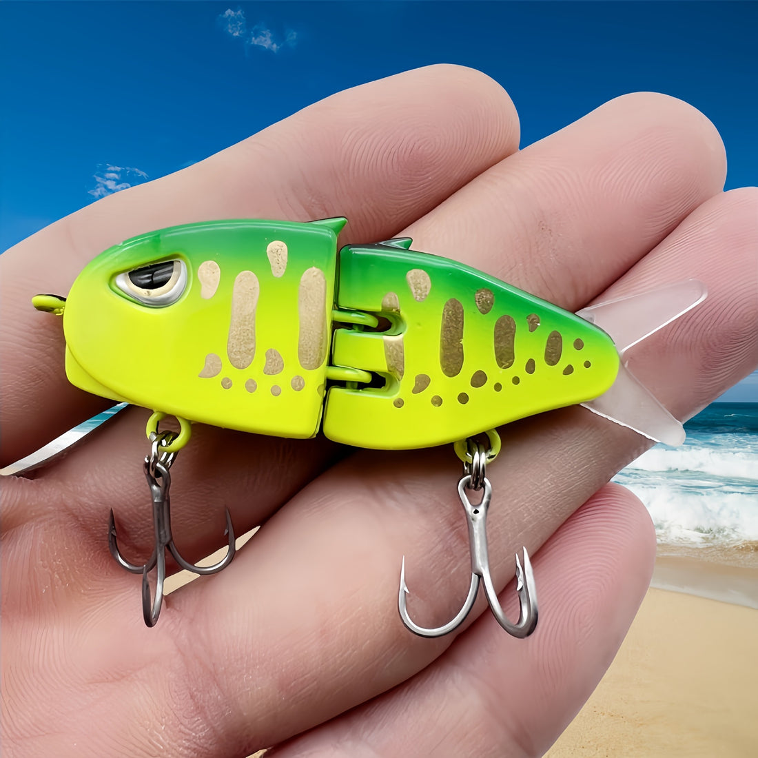 Double-section Fishing Bait Handmade