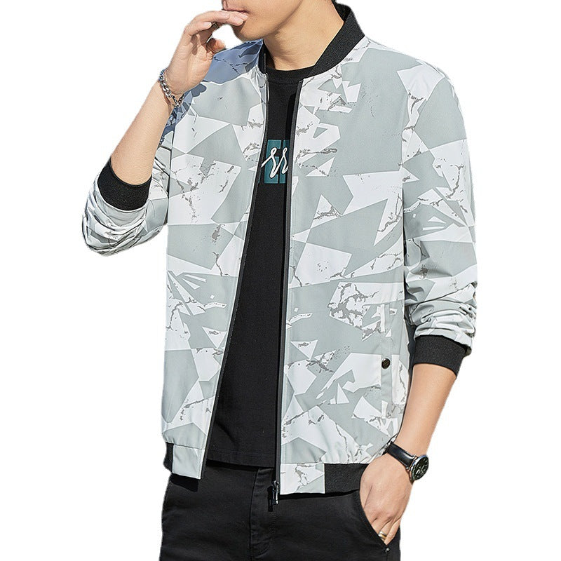 Men's Jacket Stand Collar Camouflage Jacket