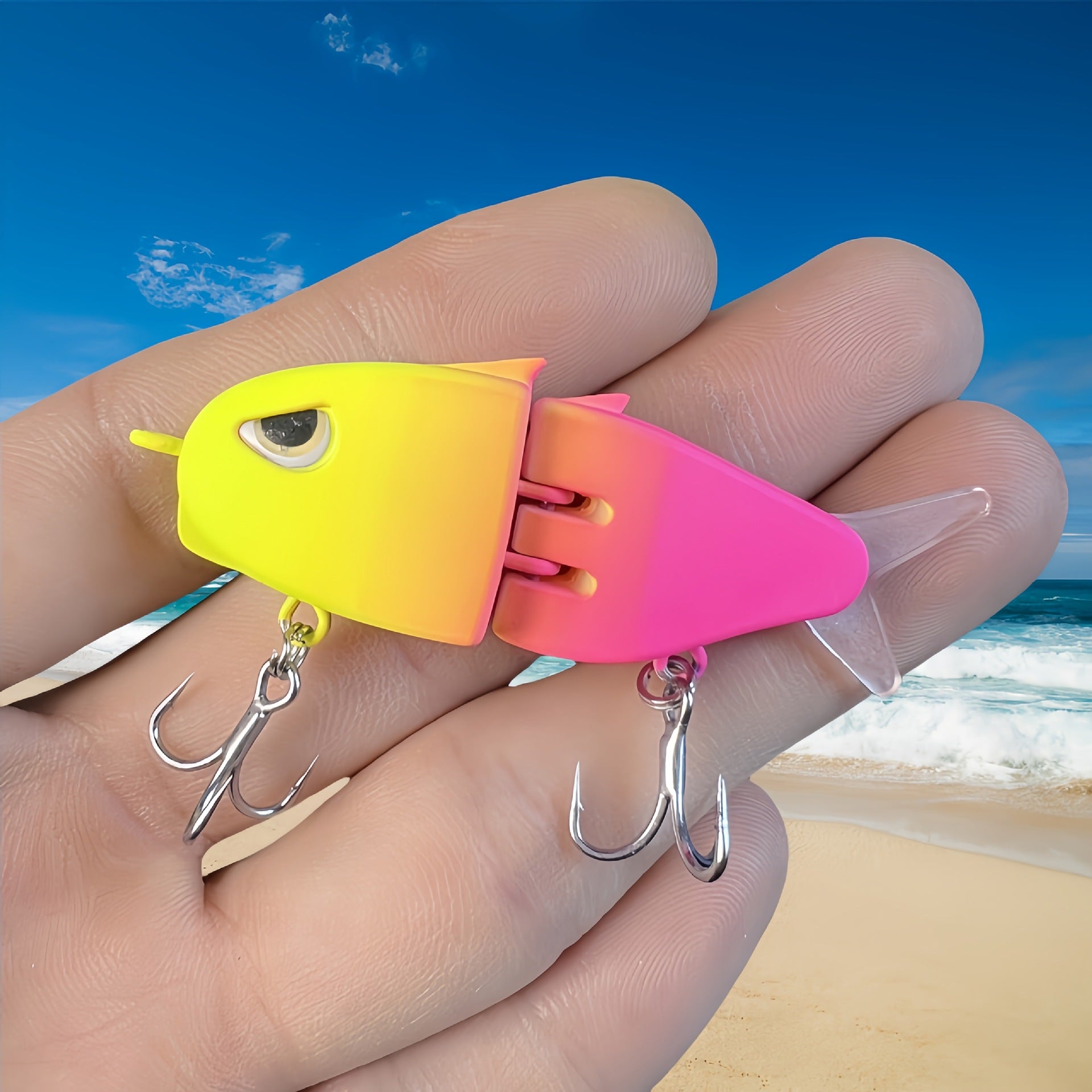 Double-section Fishing Bait Handmade