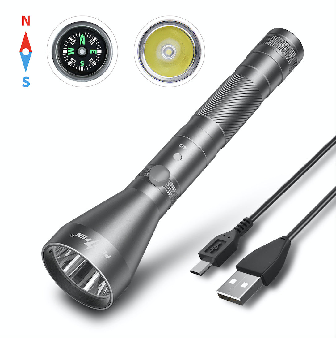 Camping Compass Waterproof Portable Flashlight