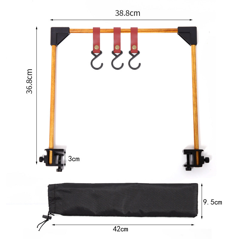 Adjustable Base Clamp Small Hanging Rack