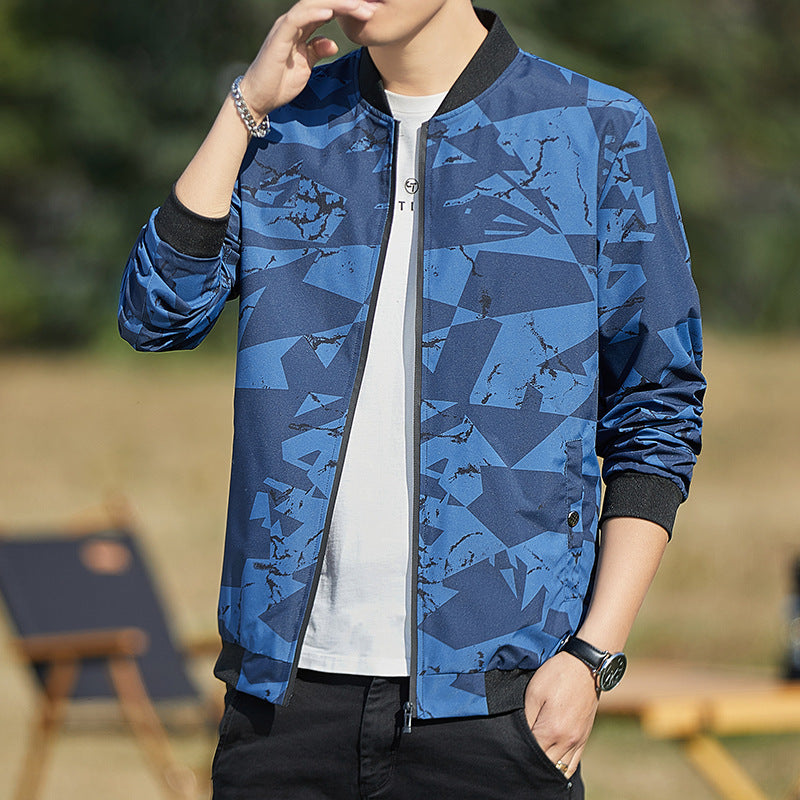 Men's Jacket Stand Collar Camouflage Jacket