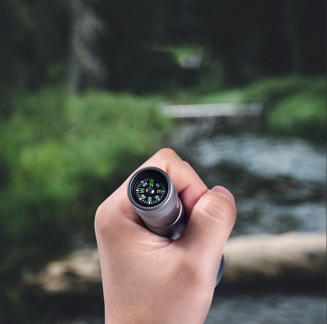 Camping Compass Waterproof Portable Flashlight