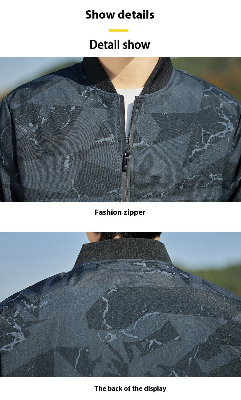 Men's Jacket Stand Collar Camouflage Jacket